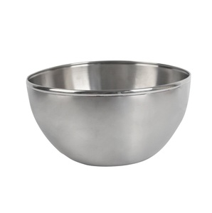 Ensemble de bols en acier inoxydable poli de grande épaisseur, durables, polyvalents, pour la préparation, le service, le mélange et la cuisson dans les hôtels - Product Image 4