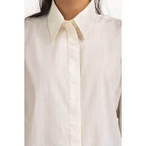 Chemises décontractées en tissu popeline simple WM-CS-SS25-502 coupe classique - Product Image 1