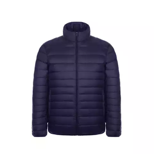 Blouson d'hiver unisexe, coupe bomber, enduit, coupe-vent de haute qualité, chaud, fermeture éclair intégrale, vêtement d'extérieur formel avec poches, logo sur le devant - Product Image 5