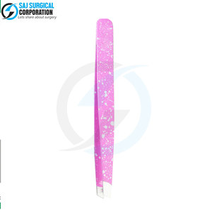 Pince à sourcils beauté couleur rose nouveau Design pince à épiler à sourcils pince à sourcils professionnelle - Product Image 5