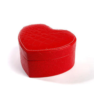 Jeulia Double-Layer <b>Heart</b> <b>Shape</b> PU Leather Jewelry <b>Box</b> Handmade Luxury Gift <b>Box</b> - Product Image 4