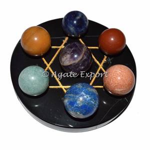 Pirámide de piedras naturales de cristal, piedra Natural artesanal, Base de cuarzo, 7 Peach, Aventurina - Product Image 6