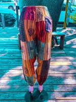 Patchwork Pantalon Bohème D'été Lumineux Confortable Hommes et Femmes Hippy Vêtements Boho Mignon Cargo Pantalon Indie Lâche