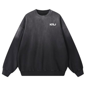 Premium Solid Winter Cotton Blend Fleece Casual Acid Wash <b>Sweatshirt</b> for Men-Eco-Friendly Quick Dry Comfortable Fit - Product Image 1