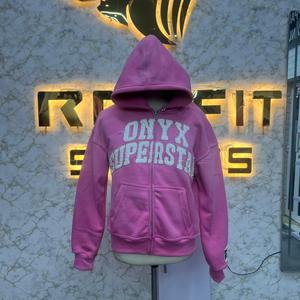 Sweat à capuche zippé imprimé en relief, édition sport, coupe parfaite, très demandé, fabriqué en usine, prix bas, sweat à capuche pour hommes - Product Image 4
