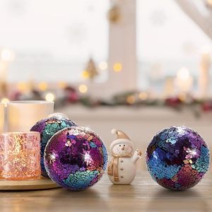 ลูกบอลคริสต์มาสโมเสคแก้วหรูหราทำมือ-แขวนประดับไฟ-เป็นมิตรกับสิ่งแวดล้อม-ของขวัญตกแต่ง - Product Image 4