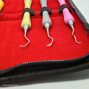 เครื่องมือขูดหินปูนเคลือบเพชร สแตนเลสคุณภาพพรีเมียม ขายดี ได้รับการรับรองมาตรฐาน CE ด้ามจับซิลิโคนออกแบบด้วยเครื่อง CNC โดย SurgiRight - Product Image 5