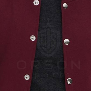 แจ็กเก็ตกันลมคอตั้งสำหรับผู้ชาย, แจ็กเก็ตกันลมคอตตอน100% สไตล์เลตเตอร์แมนสำหรับแฟชั่นฤดูหนาว - Product Image 6