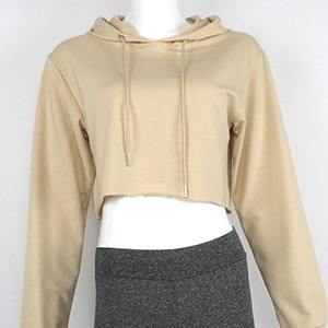 Sweats à capuche en coton personnalisés pour femmes Sweatshirts de haute qualité Design original Mode Sexy Crop Top à capuche Col Sport Style Hiver - Product Image 5