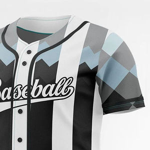 Camiseta de béisbol de alta calidad, la mejor calidad, precio barato, 100%, tela de poliéster, camiseta de béisbol transpirable, nuevo diseño con servicio OEM - Product Image 6
