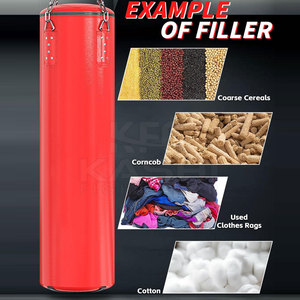 Sac de frappe professionnel en cuir pour la boxe et l'entraînement physique, renforcement de la force, de la vitesse et de l'endurance - Product Image 5