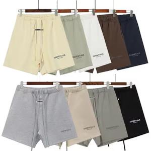 Summer Casual Shorts Custom LOGO Private Label Street Wear 100% Cotton Plain Color Jogger Fashion Shorts - Product Image 1