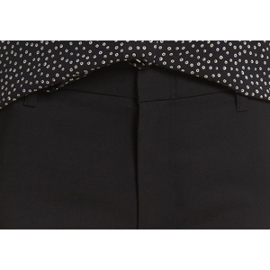 Pantaloni da donna Vince neri affusolati alla caviglia, taglia 12, traspiranti, casual, modello palazzo a gamba dritta, con dettagli arricciati e regolabili - Product Image 4