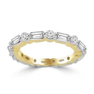 แหวนแต่งงานทองคำ14K สำหรับผู้หญิงสีทองเข้มประดับเพชรเพชรเม็ดมรกตสุดโรแมนติกเครื่องประดับชั้นดีสำหรับเธอ - Product Image 1