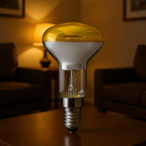 Bombilla Incandescente Amarilla R50 de 40W, Base E14, 230V, Reflector - Product Image 3
