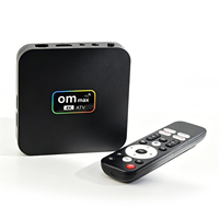 TV Box Inteligente 2026 OM MAX 5G Quad Core, 1GB 8GB, Android 9.0, 1080P HD, WiFi 5G, BT4.0, Control Remoto, 100M