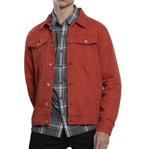 Veste en toile personnalisée pour homme avec bouton utilitaire en tissu de qualité supérieure pour vêtements de travail décontractés et mode extérieure élégante - Product Image 1