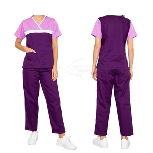 Conjunto de Uniformes Médicos Unisex en Oferta |   Uniforme Médico Elástico de Algodón y Poliéster de Secado Rápido y Transpirable - Product Image 4