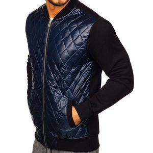 Chaqueta de bombardero de alta calidad al por mayor, chaquetas abullonadas de tendencia para hombre, servicio OEM informal impreso con logotipo negro ligero personalizado para invierno - Product Image 6