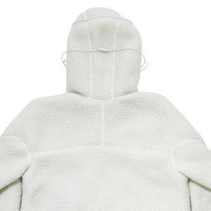 Venta al por mayor de moda de lana con cremallera chaqueta de invierno con estilo Sherpa chaqueta de lana polar de poliéster cremallera logotipo personalizado - Product Image 6