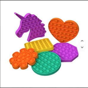 High Quality Custom Silicone Fidget Popper Educational Push Popping Bubbles Funny Stress Relief Squeeze Toys It Set - Product Image 2