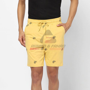 Marque distributeur Short décontracté pour homme 100% coton Design solide Offre Spéciale taille moyenne quantité minimale de commande bas Service OEM disponible Fabriqué au Pakistan - Product Image 4