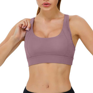 2025 Premium Quality Customized Logo Plain Design High Support Seamless Sports Bra Fitness Wear Women Sports Bra - Product Image 2
