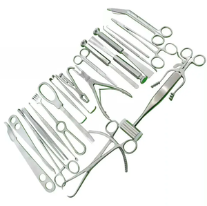 Haute qualité Adson Forceps Iris Ciseaux Ensemble d'instruments chirurgicaux Porte-aiguille Plateau de rein avec 15g Suture Instruments chirurgicaux - Product Image 4