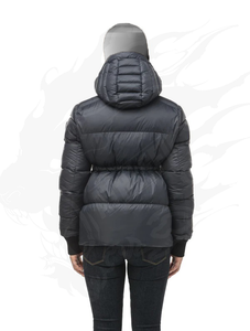 Chaqueta de burbujas acolchada Athlefit para mujer, ropa informal de invierno con logotipo personalizado, servicio OEM, chaqueta acolchada acabada a la moda - Product Image 4