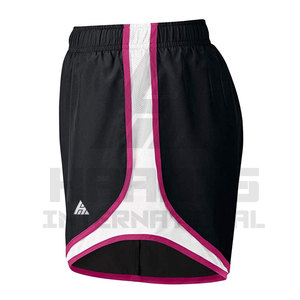 High Quality Gym Shorts Summer Custom Logo Blank Plain Quick Dry 100% Polyester Women <b>Running</b> Short - Product Image 5