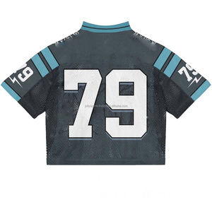 เสื้อฟุตบอลแฟชั่นสตรีทแวร์ผ้าเจอร์ซีย์ผ้าฝ้าย100% พิมพ์ลาย - Product Image 6