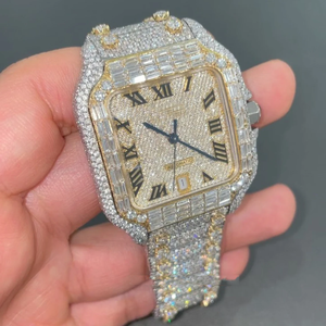 Nuevo diseño de moda VVS Clarity Moissanite Diamond Watch para uso de regalo del fabricante y proveedor indio - Product Image 3