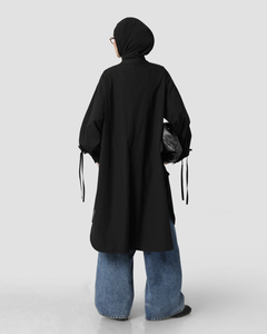 Vestido Camisero Holgado Sabamodest X IKYK de Algodón 100% Personalizado, Ropa Islámica Modesta para Mujeres Musulmanas - Product Image 3