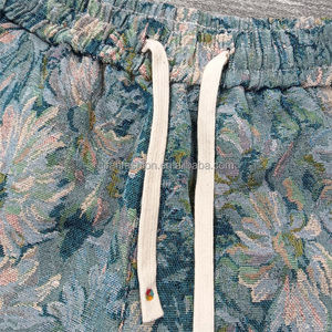 Shorts de sport mi-longs pour hommes, personnalisables en gros, 100% coton tricoté, en tissu éponge, avec cordon de serrage, décontractés, logo imprimé, séchage rapide - Product Image 5