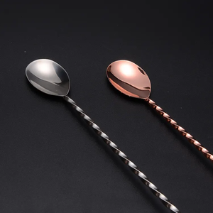 ชุดเครื่องกวน2ชิ้นคุณภาพระดับพรีเมียมและหรูหราดูบิดเบี้ยวสำหรับบาร์เทนเดอร์สำหรับการผสมที่ทำน้ำแข็งในชุดค็อกเทลสำหรับคลับ - Product Image 4