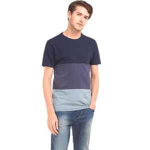Camiseta de Manga Corta Casual para Hombre de Alta Calidad, Poliéster/Algodón, 220g, Tejido Jersey, Cuello Redondo, Prelavada, para Serigrafía - Product Image 1