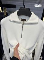 T-shirt à col montant côtelé 100 % coton pour homme, respirant, séchage rapide, uni, teint en fil, manches courtes, coupe décontractée