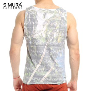Services OEM Look plage d'été Logo personnalisé Crop débardeurs en gros nouvelle tendance élégant Fitness grande taille Crop hommes débardeurs - Product Image 3