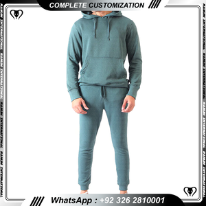 Custom XXL Men's Pullover Plain Fleece Fitness SweatSuit Gym Pant Jogging Sets con sudaderas con capucha Winter Logo Feature Trajes para hombre - Product Image 2