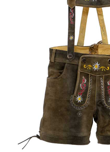 Le plus attrayant pour femmes Original Lederhosen allemand bavarois Hot Pants Ladies Trouser Shorts Women Oktoberfest Lederhosen Outfit - Product Image 4