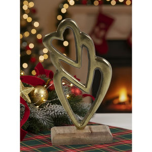 Elegante árbol de Navidad de Metal plateado, decoración de mesa, Base de madera, adorno de Navidad independiente para el hogar, decoración de Navidad - Product Image 6