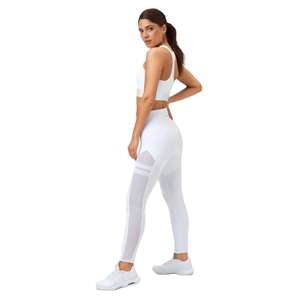 Women's High-Waisted Breathable Yoga <b>Pant</b> Tie Dye Printed <b>Mesh</b> Spandex/Polyester Compression Fitness Gym Sport Full-Length - Product Image 4