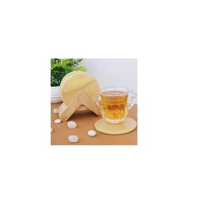Gran oferta, juego de posavasos de madera cuadrada, diseño de madera natural y posavasos de té de color natural, lo mejor para uso doméstico y hotelero - Product Image 1