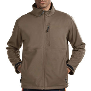 Veste softshell zippée pour homme, respirante, col montant, antibactérienne, écologique, avec logo frontal, design décontracté pour l'hiver - Product Image 2