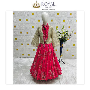 Vente dans le monde entier Qualité assurée Robes de mariée légères pour enfants Lehenga Choli avec Georgette Travail à vendre - Product Image 6