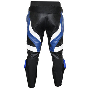 Pantalones de cuero para motocicleta de calle para hombre, cuero de vaca negro para hombre, cuero para motocicleta con deslizadores - Product Image 6
