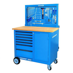 Conjunto de Banco de Trabajo Gedore con Panel Trasero y Armarios para Herramientas con Ganchos - Product Image 3