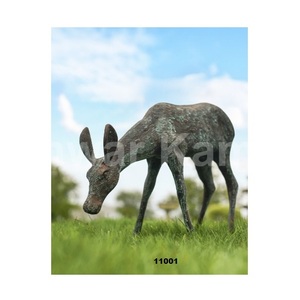 Sculpture de jardin de cerf en aluminium moulé robuste de haute qualité belle Sculpture de cerf pour décor de jardin de patio de parc de cour - Product Image 3