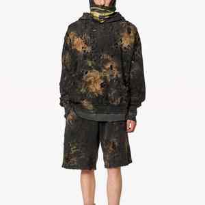 Meilleure Vente – Sweat à Capuche Polaire Homme Hiver, Qualité Supérieure, Effet Délavé Acide, Design Vieilli, Respirant, Confortable, Brodé, OEM, 100% Coton - Product Image 5