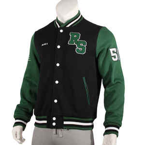 New Design Street Green <b>pilot</b> Bomber <b>Jacket</b> With Chenille Patches Chic Embroidery Graffiti Letterman Varsity <b>Jackets</b> - Product Image 5